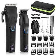 Load image into Gallery viewer, 2-pcs/Set Professional Hair Clipper For Men Barber Cordless Electric Trimmer
