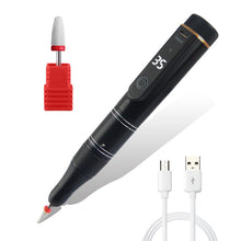 Load image into Gallery viewer, 35000RPM Rechargeable Nail Drill Machine Cordless Manicure Drill Nail Cuticle E-File Nail Professional Nail Drill Machine