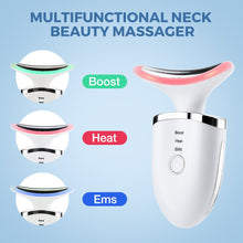 Load image into Gallery viewer, 2 Roller Face Massager Neck Beauty Device EMS LED Photon Therapy Skin Lifting Firming Reduce Double Chin Anti Wrinkle Skin Care