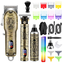 Load image into Gallery viewer, Push and Shear Barber Set Professional Electric Carving Razor Clipper