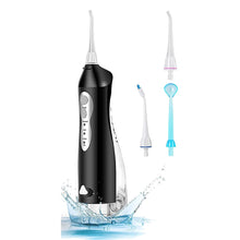 Load image into Gallery viewer, Electric Oral Dental Irrigator Water jet Flosser USB Portable Dental Water Flossing Irrigation IPX7 Teeth Whitening 220ML 4 Tips