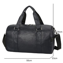 Load image into Gallery viewer, Large Capacity Retro PU Leather Dry Wet Travel Duffel Bag