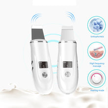 Load image into Gallery viewer, Ultrasonic Skin Scrubber Facial Peeling Blackhead Remover Deep Face Cleaning Pore Spatula Ultrasonic Face Cleaning Skin Scrubber