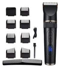 Load image into Gallery viewer, Hair Clipper Professional Electric Trimmer for Men with LED Screen Washable Rechargeable Shaving Hair Trimmer Beard Trimmer