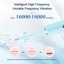 Load image into Gallery viewer, Dental Tartar Cleaner Electric Toothbrush Whitening Teeth Whitener Calculus Remover 5pcs Tooth Brush heads 2pcs Scaler Oral Kit
