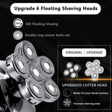 Load image into Gallery viewer, 6 in 1 Multifunction Electric Shaver Wet Dry Use Trimmer