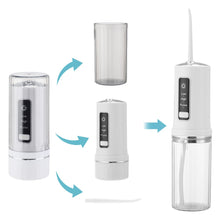 Load image into Gallery viewer, Detachable Oral Irrigator Portable Dental Water Flosser USB Rechargeable Water Jet Floss Tooth Pick Cleaning IPX7 230ML 4Nozzles