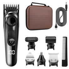 Load image into Gallery viewer, Adjustable Beard Trimmer for Men Professional Mens Stubble and Beard Hair Clippers Trimmer Cordless Rechargeable Body Groomer