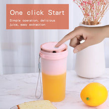 Load image into Gallery viewer, Portable Juicer Cup Juicer Fruit Juice Cup Automatic USB Rechargeable Small Electric Juicer Smoothie Blender Cup Food Processor