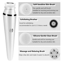 Load image into Gallery viewer, Electric 4 in1 Face Cleansing Brush Sonic Blackhead