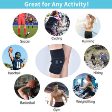 Load image into Gallery viewer, Heating Knee Pads Knee Brace Support Pads Thermal Heat Therapy Wrap Hot Compress Knee Massager for Cramps Arthritis Pain Relief