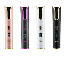 Load image into Gallery viewer, Portable Wireless Automatic Hair Curler Fashion Curling Wands USB Cordless Hair Rollers LCD Display Curling Irons 30W Digital