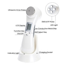 Load image into Gallery viewer, 6 in1 LED RF Photon Therapy Facial Skin Lifting Rejuvenation Face Massage Machine EMS Ion Microcurrent Mesotherapy Beauty Device