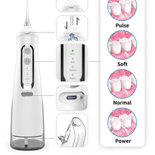 Load image into Gallery viewer, Oral Dental Irrigator Portable Water Jet Flosser Rechargeable USB