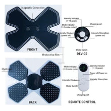 Load image into Gallery viewer, Portable Shoulder Neck Massager With Remote Control Abdominal Body Muscle Microcurrent Massage Electric Machine Stimulator