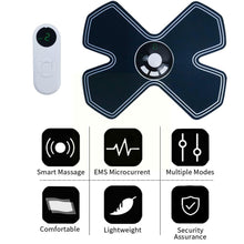 Load image into Gallery viewer, Portable Shoulder Neck Massager With Remote Control Abdominal Body Muscle Microcurrent Massage Electric Machine Stimulator