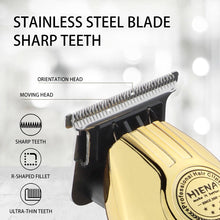 Load image into Gallery viewer, Professional Hair Trimmer Gold Clipper For Men Rechargeable Barber Cordless Hair Cutting T Machine Hair Styling Beard Trimmer