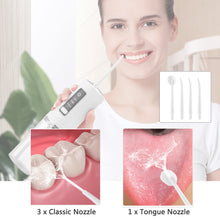 Load image into Gallery viewer, Detachable Oral Irrigator Portable Dental Water Flosser USB Rechargeable Water Jet Floss Tooth Pick Cleaning IPX7 230ML 4Nozzles
