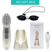 Load image into Gallery viewer, Electric Laser Hair Growth Comb Anti Hair Loss Massage Therapy Infrared RF Red Light EMS Vibration Massager Hair Brush Hair Care