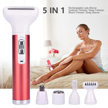 Load image into Gallery viewer, 5 in 1 Women Epilator Female Eyebrow Trimmer Lady Shaver