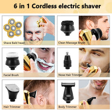 Load image into Gallery viewer, 6 In 1 Men 4D Electric Shaver Rechargeable 6 Floating Heads