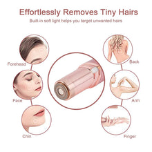 Load image into Gallery viewer, Lady Epilator Face Hair Removal Lipstick Shaver Electric for Eyebrow Full Body Trimmer Women's Painless Hair Remover Mini Shaver