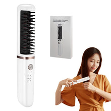 Load image into Gallery viewer, Hot Air Hair Dryer Brush, Multifunction Electric Hair Straightener Brush Negative Ion Fast Heat Curler Comb Styler Tools