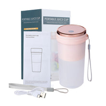 Load image into Gallery viewer, Portable Juicer Cup Juicer Fruit Juice Cup Automatic USB Rechargeable Small Electric Juicer Smoothie Blender Cup Food Processor