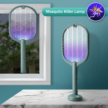 Load image into Gallery viewer, Smart Electric Insect Racket Swatter Zapper 3000V USB Rechargeable Summer Mosquito Lamp Bug Killer Trap Vertical Wall Held