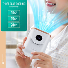 Load image into Gallery viewer, Electric Portable Neck Cooling Fan Mini Air Conditioning Cooler Hand Wireless Travel Handheld Silent Usb Rechargeable Fan