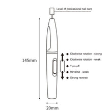 Load image into Gallery viewer, 5 in1 Mini Nail Polishing Machine USB Rechargeable Manicure Drill Machine Accessory Pedicure Gel Polish File Buffer Nail Tools