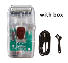 Load image into Gallery viewer, Barber Shaver Shaper Electric Shaver Rechargeable Beard USB Electric Razor For Oil Head bald head Shaving Machine Push White