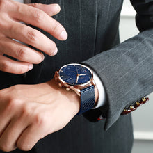 Load image into Gallery viewer, Men's Waterproof Quartz Watch Calendar Watch