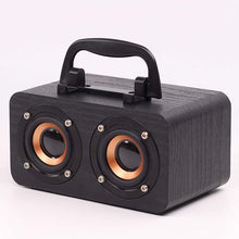 Load image into Gallery viewer, Wooden Wireless Bluetooth Speaker Portable Outdoor