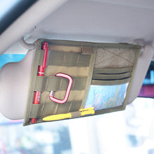Load image into Gallery viewer, Tactical Vehicle Sun Visor Organizer Panel CD Storage Bag
