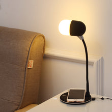 Load image into Gallery viewer, 3 IN 1 Desk Lamp With Qi Wireless Charger Bluetooth Speaker