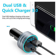 Load image into Gallery viewer, Bluetooth Transmitter Receiver Dual Usb Car Charger