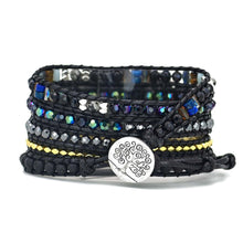 Load image into Gallery viewer, Retro Woven Watch Band Natural Stone Bead Strap Bracelet