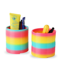 Load image into Gallery viewer, Rainbow Spring Coil Toys Plastic Folding Spring Coil Sports Game