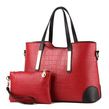 Load image into Gallery viewer, Female Fashion Two-Piece Color Contrast Handbag