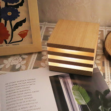 Load image into Gallery viewer, Wooden Rechargeable LED Night Light
