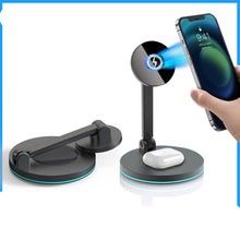 Load image into Gallery viewer, Compatible with Apple 2 In 1 Magnetic Wireless Charger Stand