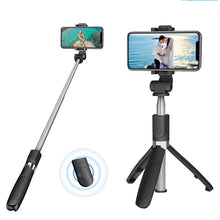 Load image into Gallery viewer, Compatible with Apple, Bluetooth Selfie Stick Tripod