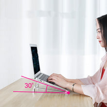 Load image into Gallery viewer, Portable Laptop Holder Stand Base Aluminum Alloy Notebook Riser