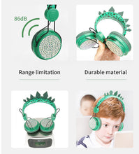 Load image into Gallery viewer, Head-mounted Children's Wired Headset With Wheat Cartoon