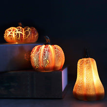 Load image into Gallery viewer, Halloween Pumpkin Lantern Simulation Pumpkin LED Candle Lamp