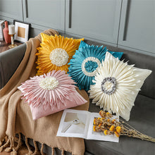 Load image into Gallery viewer, Fashion Modern Style White Throw Pillows Velvet Stitching