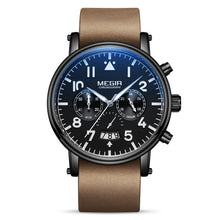 Load image into Gallery viewer, Leather Casual Multifunctional Men's Quartz Watch