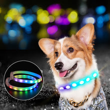 Load image into Gallery viewer, USB Rechargeable Pet Dog LED Glowing Collar