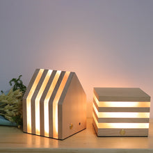 Load image into Gallery viewer, Wooden Rechargeable LED Night Light